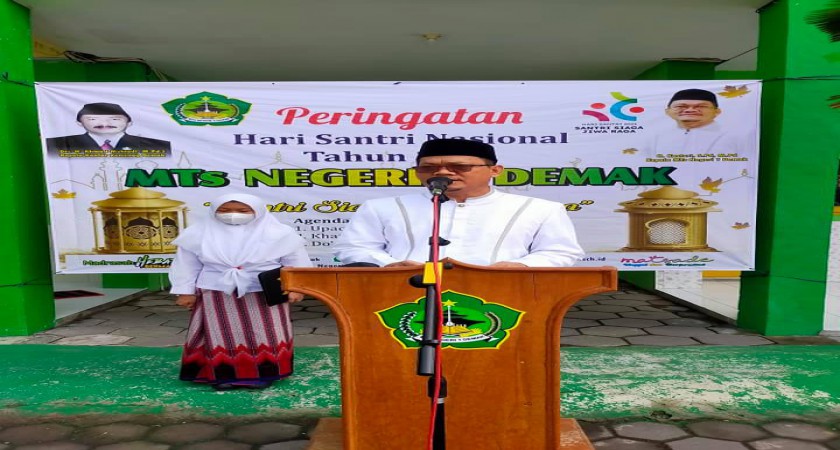Kegiatan peringatan HSN Tahun 2021 MTsN 1 Demak
